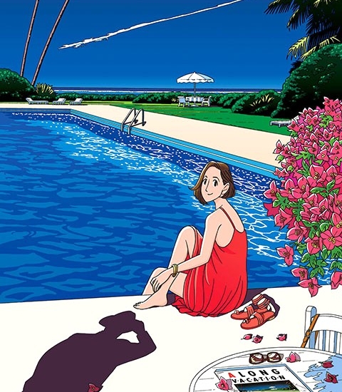 わたせせいぞうの絵画作品　タイトルは、heart vacation